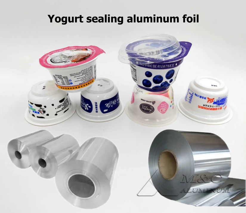 Yogurt sealing aluminum foil