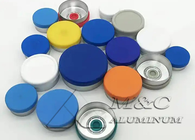 Aluminum tape for sealing injection bottles