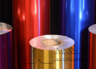 Color coated aluminum foil for aluminum peel off end lid cap